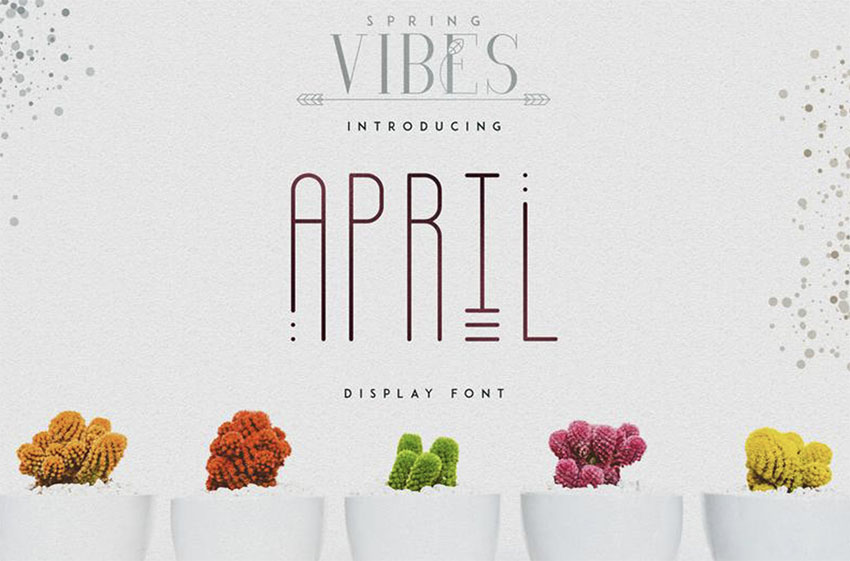 Free Tattoo Font Spring Vibes April